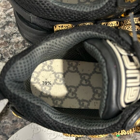 Gucci X SEGA Mesh Suede Calfskin Crystal Women's Size 39 Sneakers SPB-SAL 341230 - Picture 10 of 11